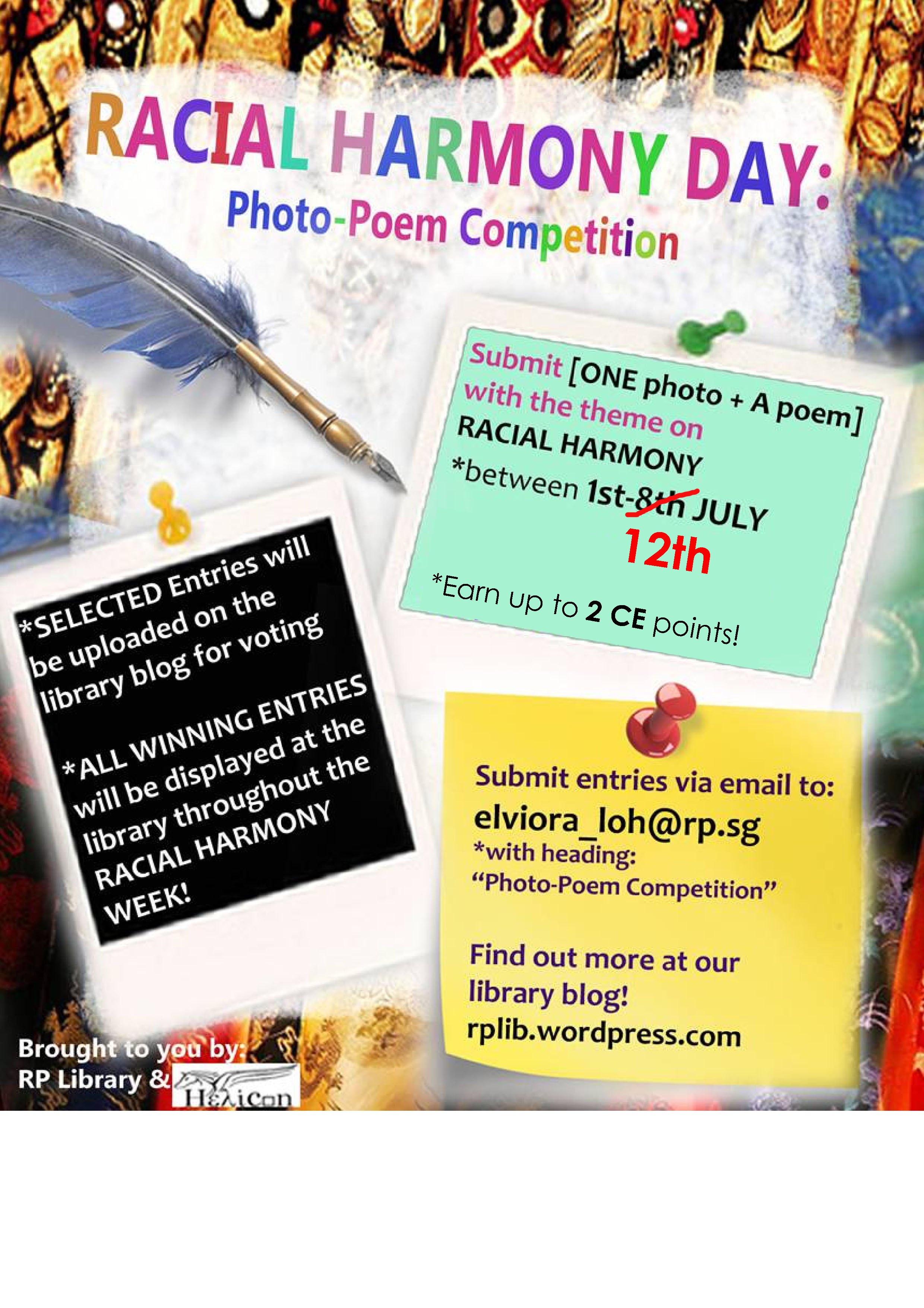 Photo-Poem Competition for Racial Harmony Day «